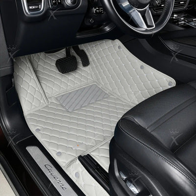 Luxus Diamond Series Floor Mats | Light Gray