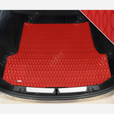 Luxus Twin-Diamond Base Series Trunk Mat | Ferrari Red