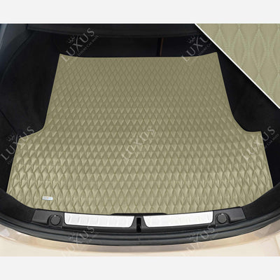 Luxus Twin-Diamond Base Series Trunk Mat | Cream Beige