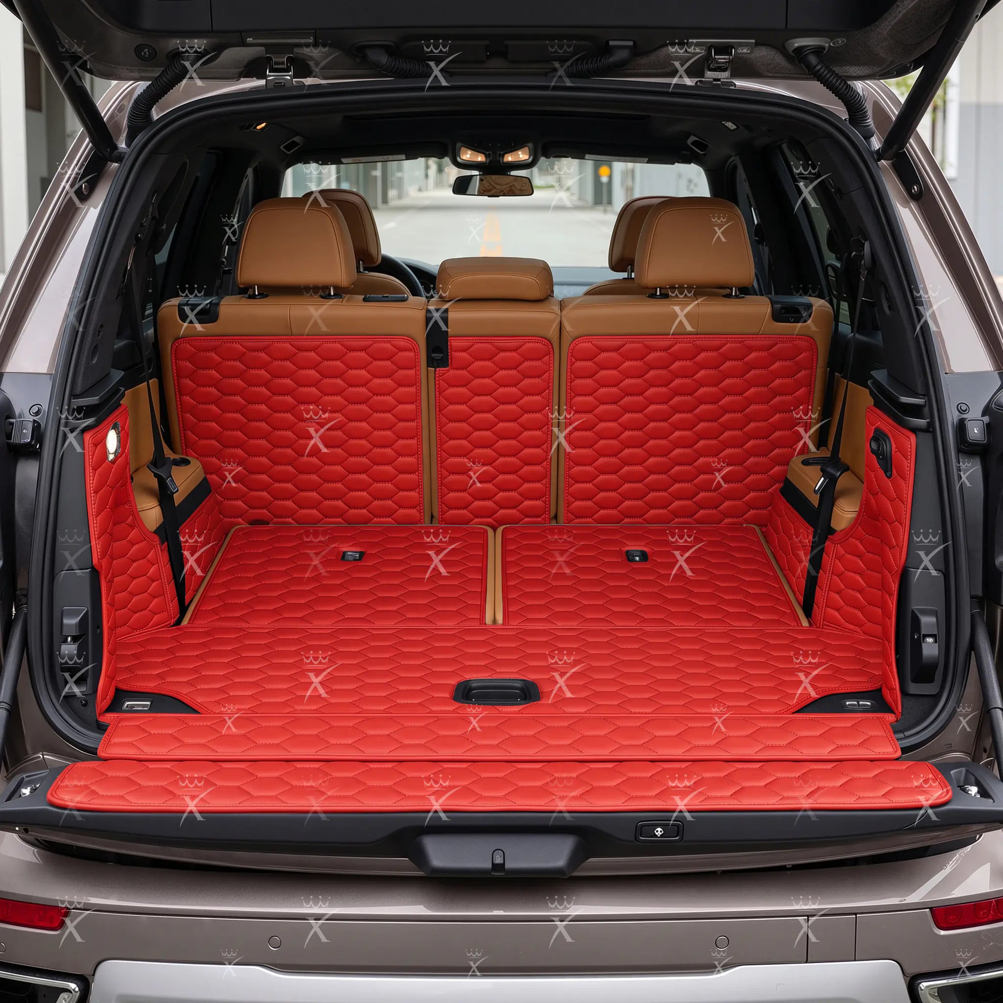 Luxus Honeycomb 360Fit Series Trunk Mat | Ferrari Red