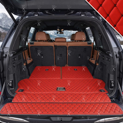 Luxus Car Mats™ - Ferrari rode luxe lederen koffer-/koffermat