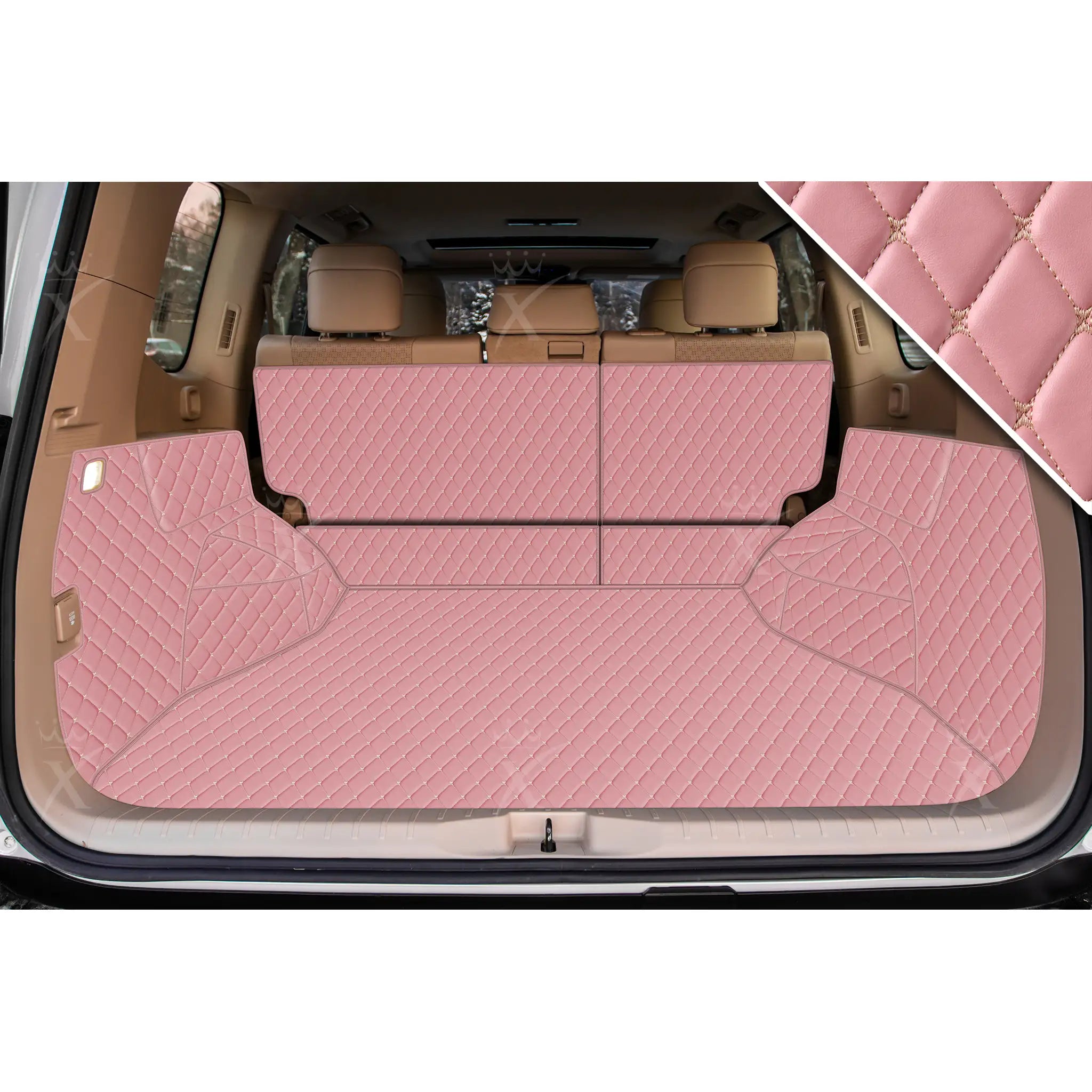 Luxus 360Fit Premium Diamond Custom Trunk Liner | Flamingo Pink
