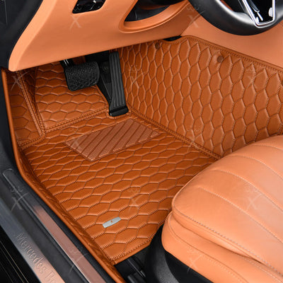 Luxus Honeycomb Series Floor Mats | Caramel Brown
