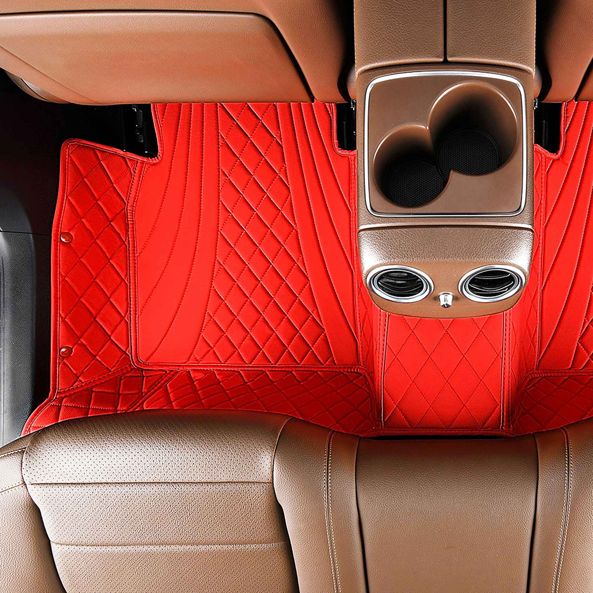 NEW Ferrari Red Hybrid Luxury Car Mats Set