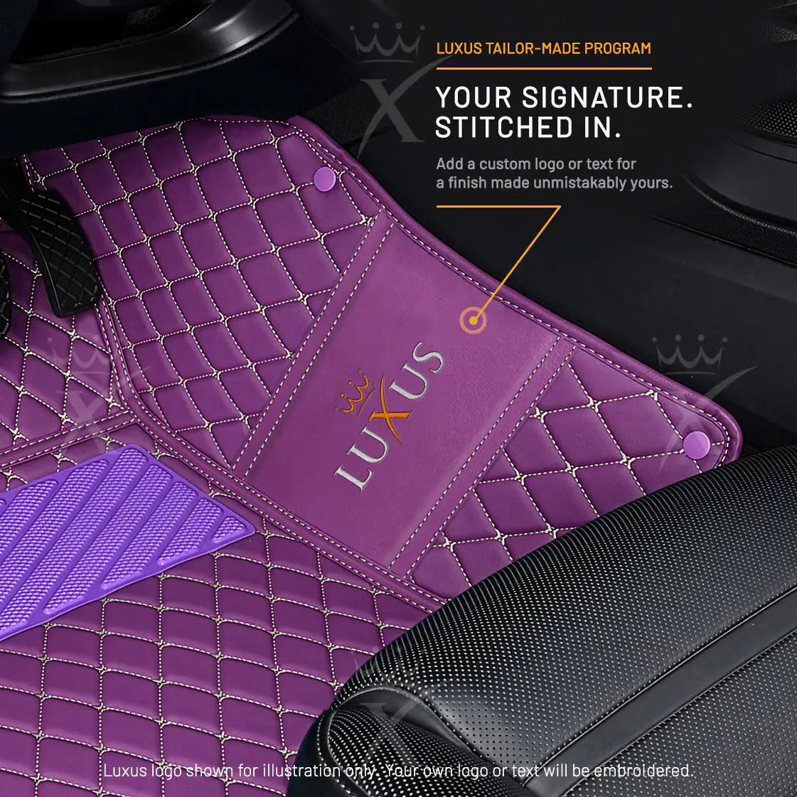 Luxus Car Mats™ - Lavendelpaarse luxe automattenset