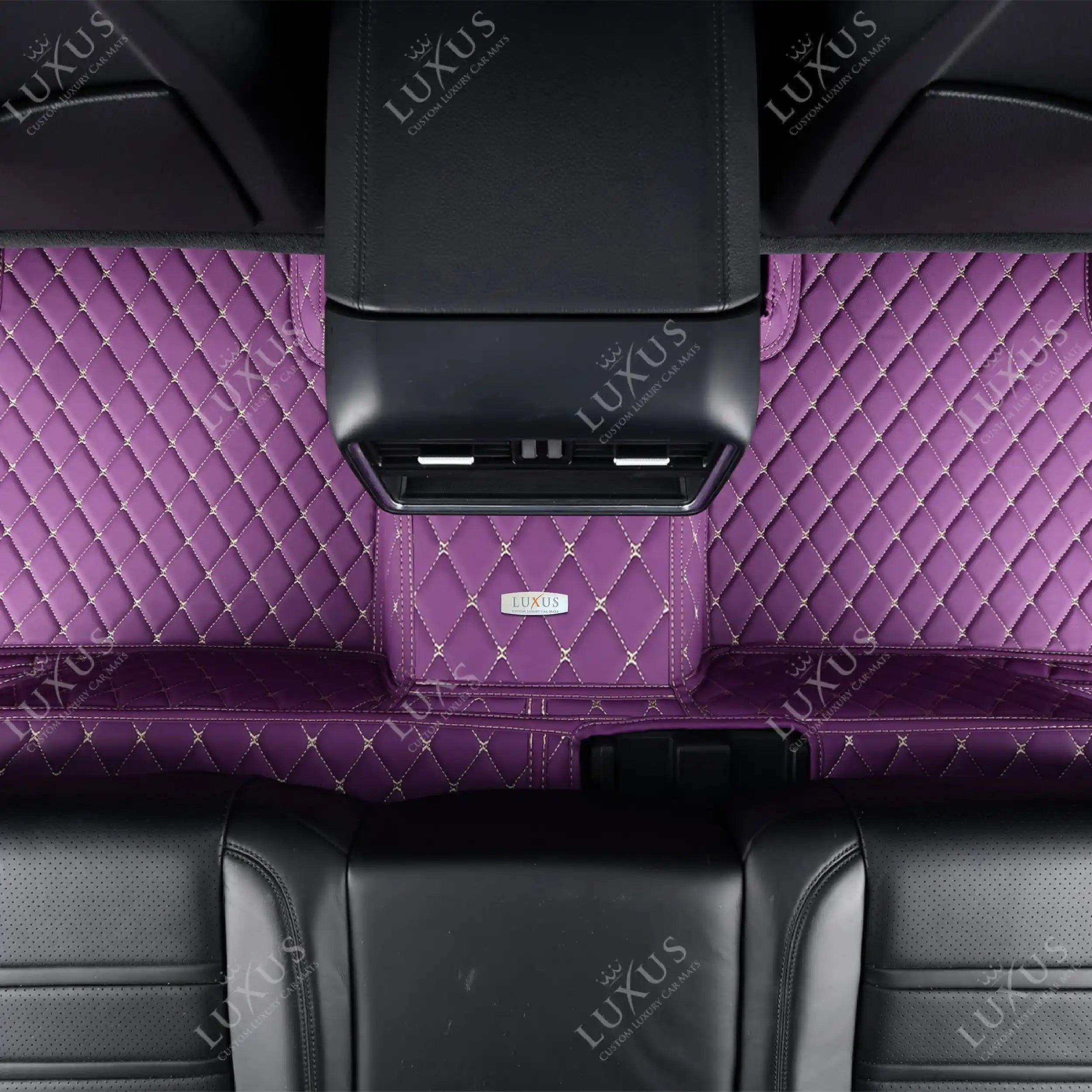 Lavender Purple Diamond Luxury Car Mats Set