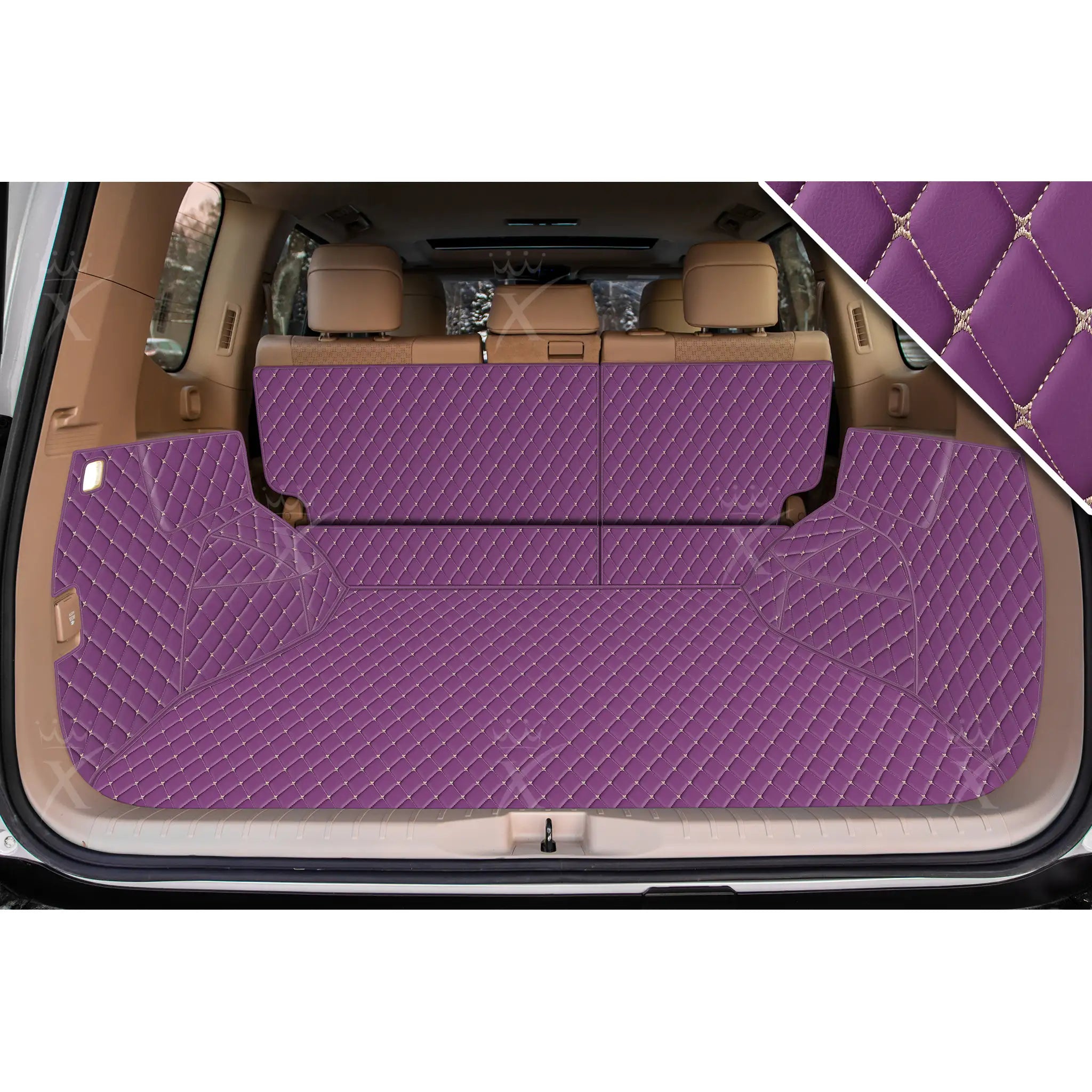 Luxus 360Fit Premium Diamond Custom Trunk Liner | Lavender Purple