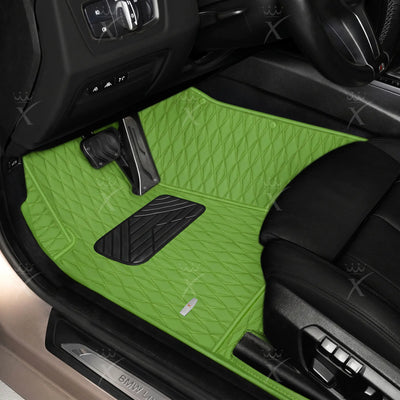 Luxus Twin-Diamond Series Floor Mats | Lime Green
