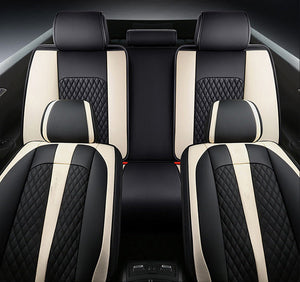 Black & Dianne Blue Universal Diamond Stitching Luxury Seat Covers