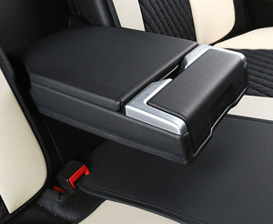 Beige & Pink Universal Diamond Stitching Luxury Seat Covers