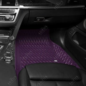 Twin-Diamond Plum Purple Luxury Car Mats Set