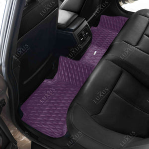 Twin-Diamond Plum Purple Luxury Car Mats Set