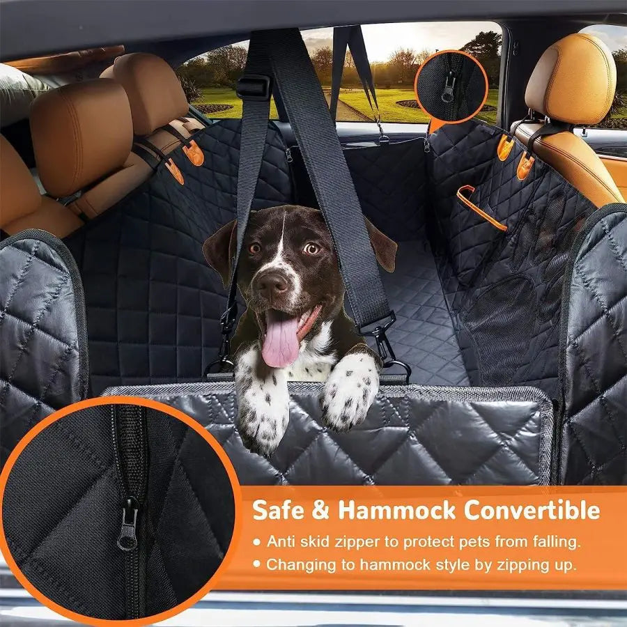 Diamond Stitching Dog Hammock Seat Cover