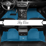 Twin-Diamond Sky Blue Luxury Car Mats Set