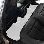 Twin-Diamond Snow White Luxury Car Mats Set