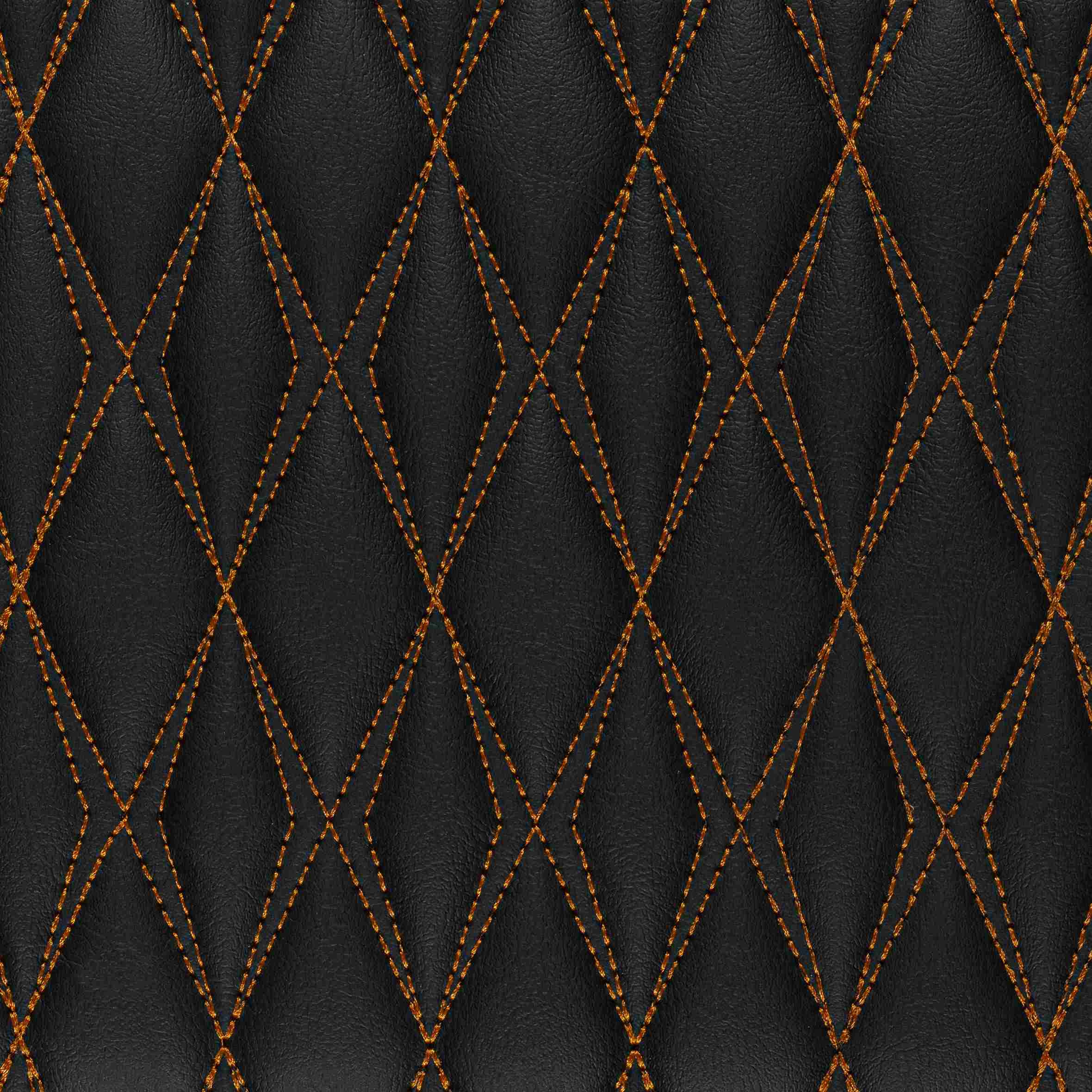 Luxus Car Mats™ - Svart og svart søm 3D luksusskinnstøvel/bagasjematte