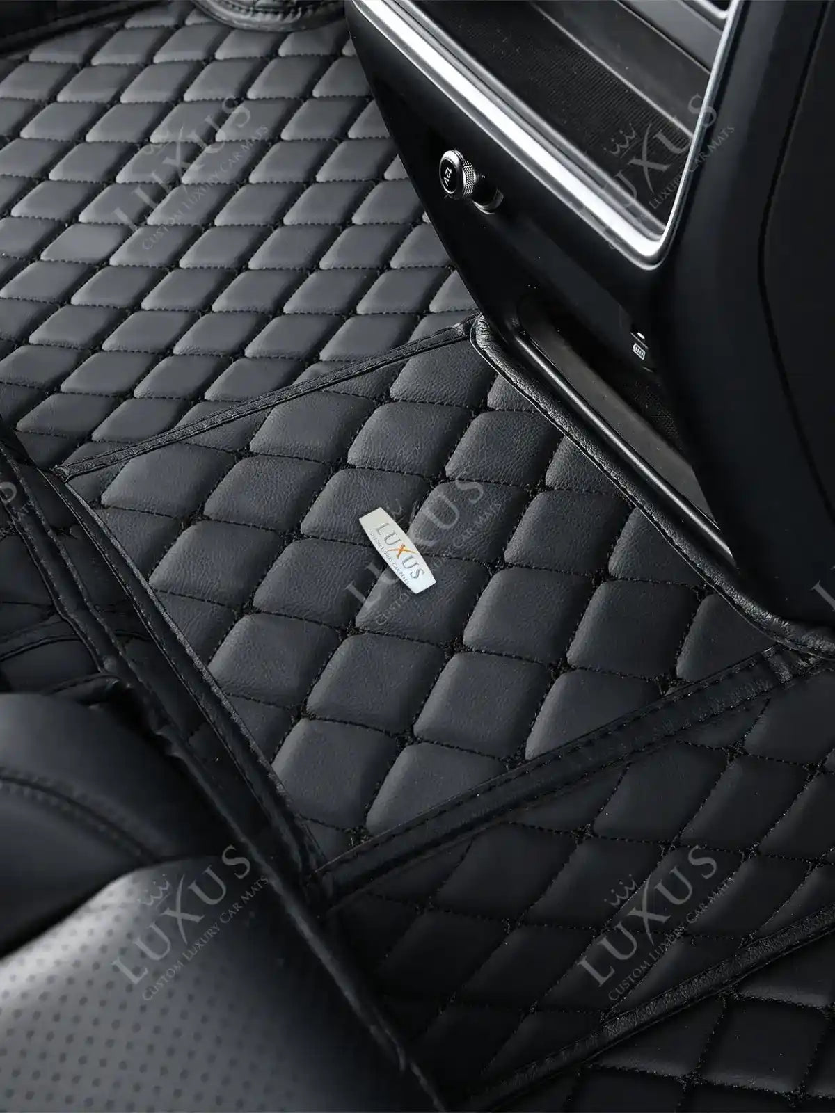 Trunk Mats For Car, Truck & SUV Luxus Car Mats Custom All-Weather  Waterproof Diamond Auto Boot Liner Carpets Rugs Black Stitching