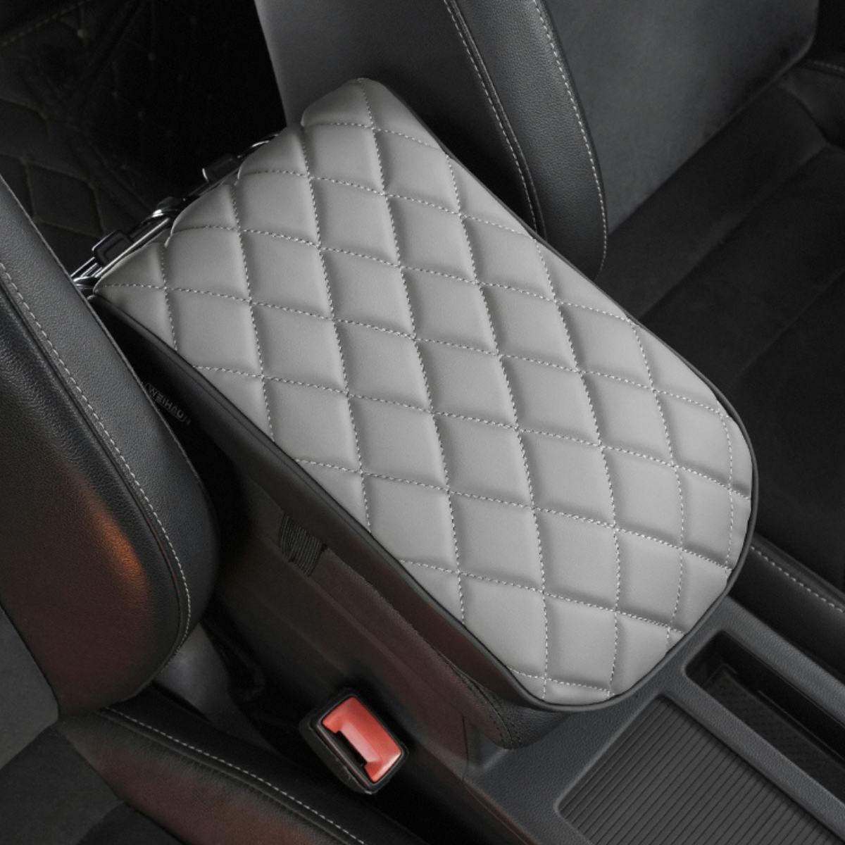 Diamond Stitching Merino Universal Center Console Cover