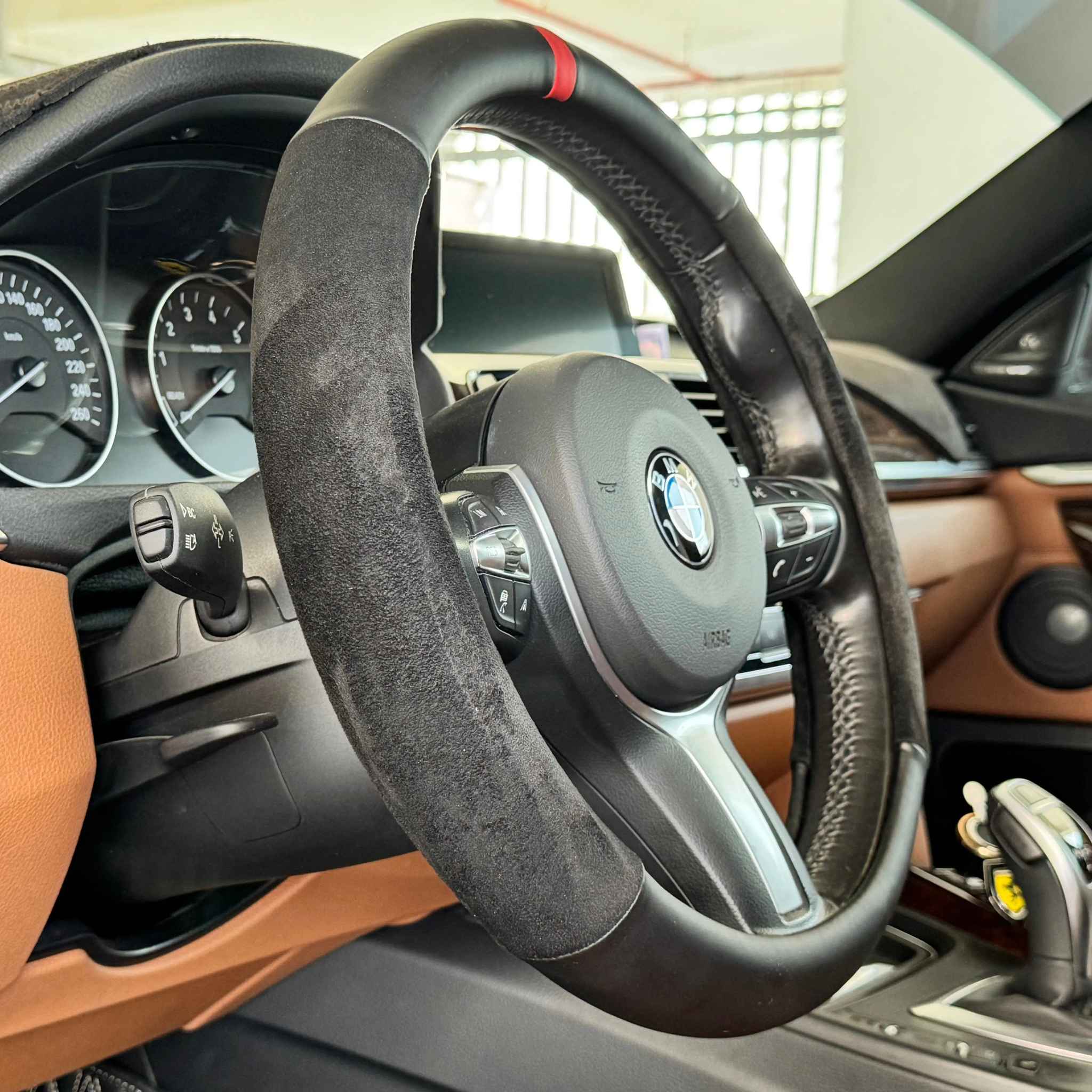 Nappa Leather + Suede Full Steering Wheel Cover