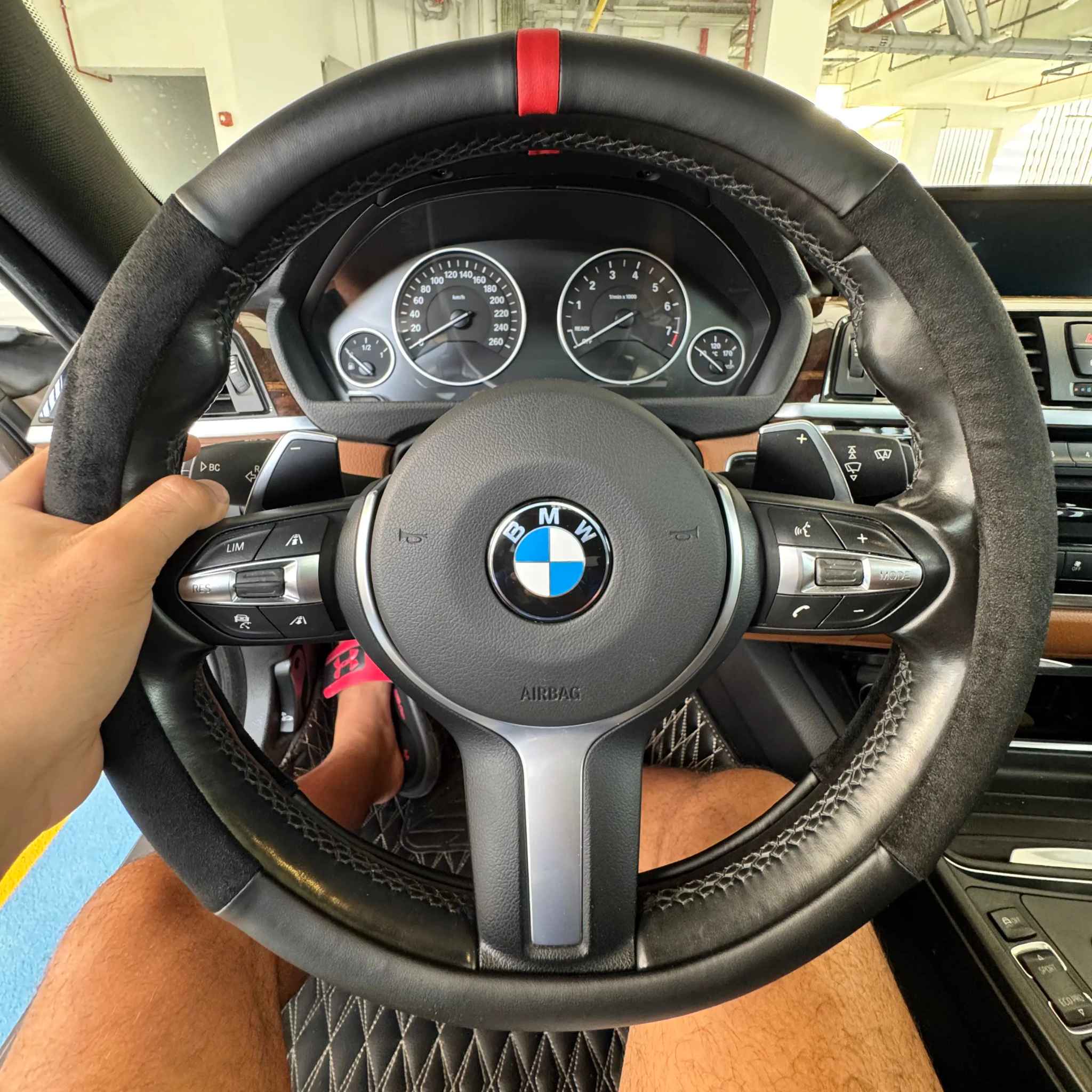 Nappa Leather + Suede Full Steering Wheel Cover