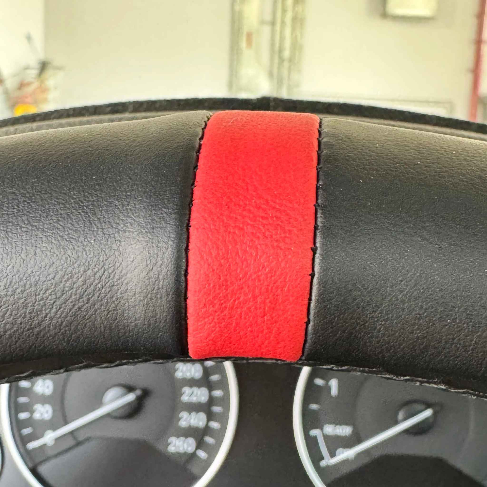 Nappa Leather + Suede Full Steering Wheel Cover