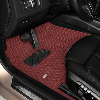 Luxus Twin-Diamond Series Floor Mats | Wine Red