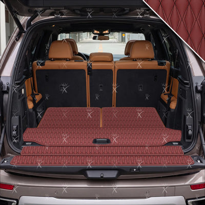 Luxus Twin-Diamond Base Series Trunk Mat | Wine Red