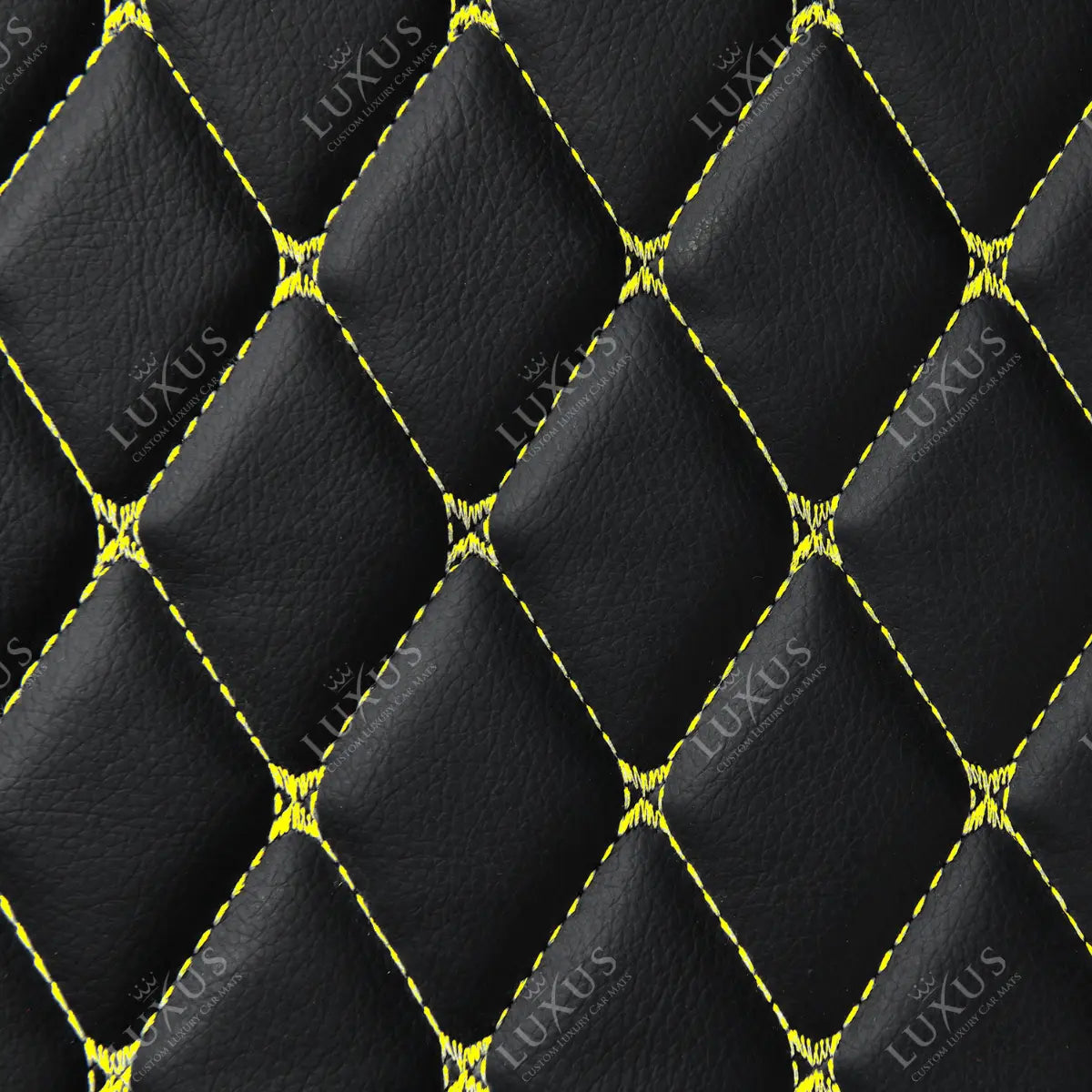 Sample | Diamond Series | Black & Yellow Stitching