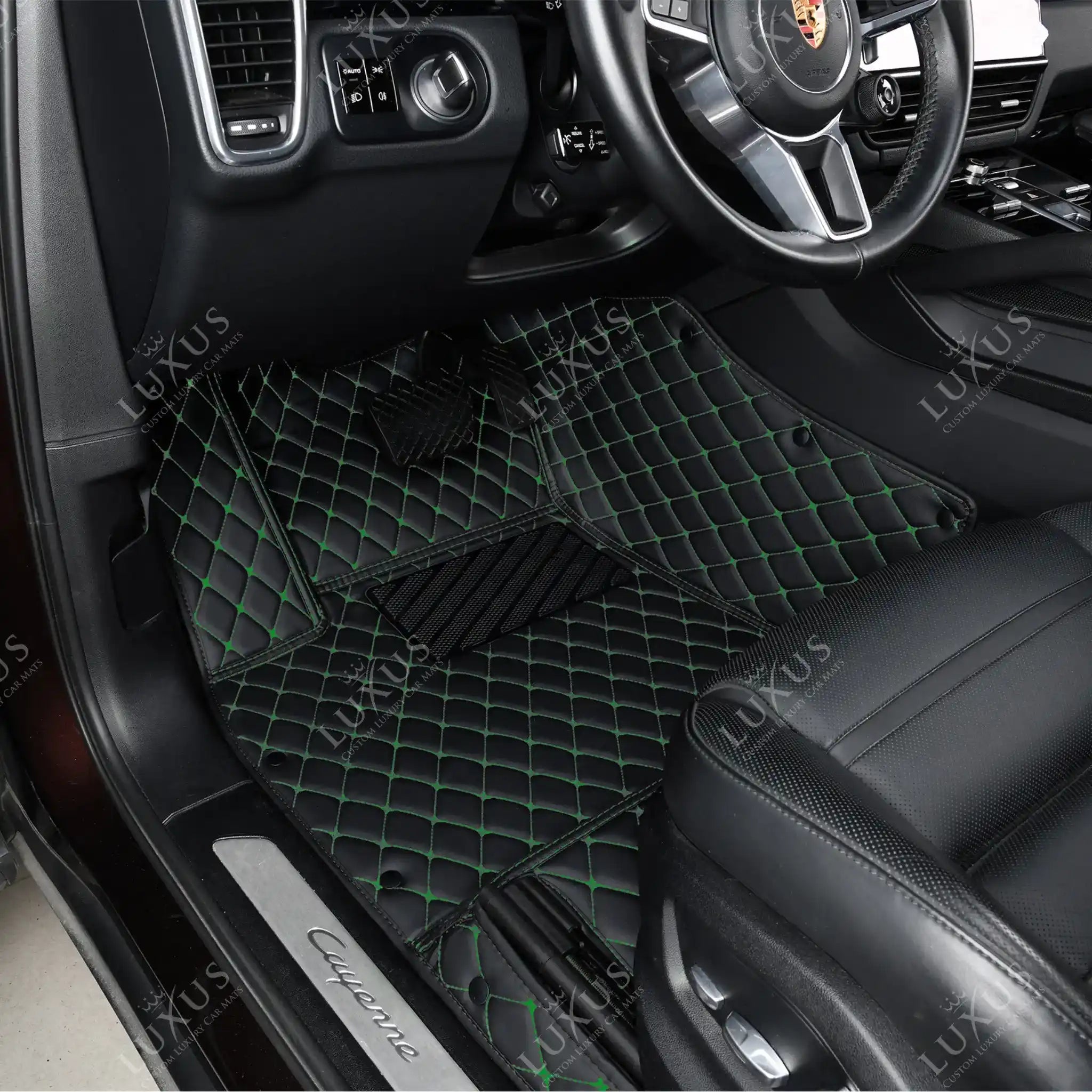 Green car outlet mats