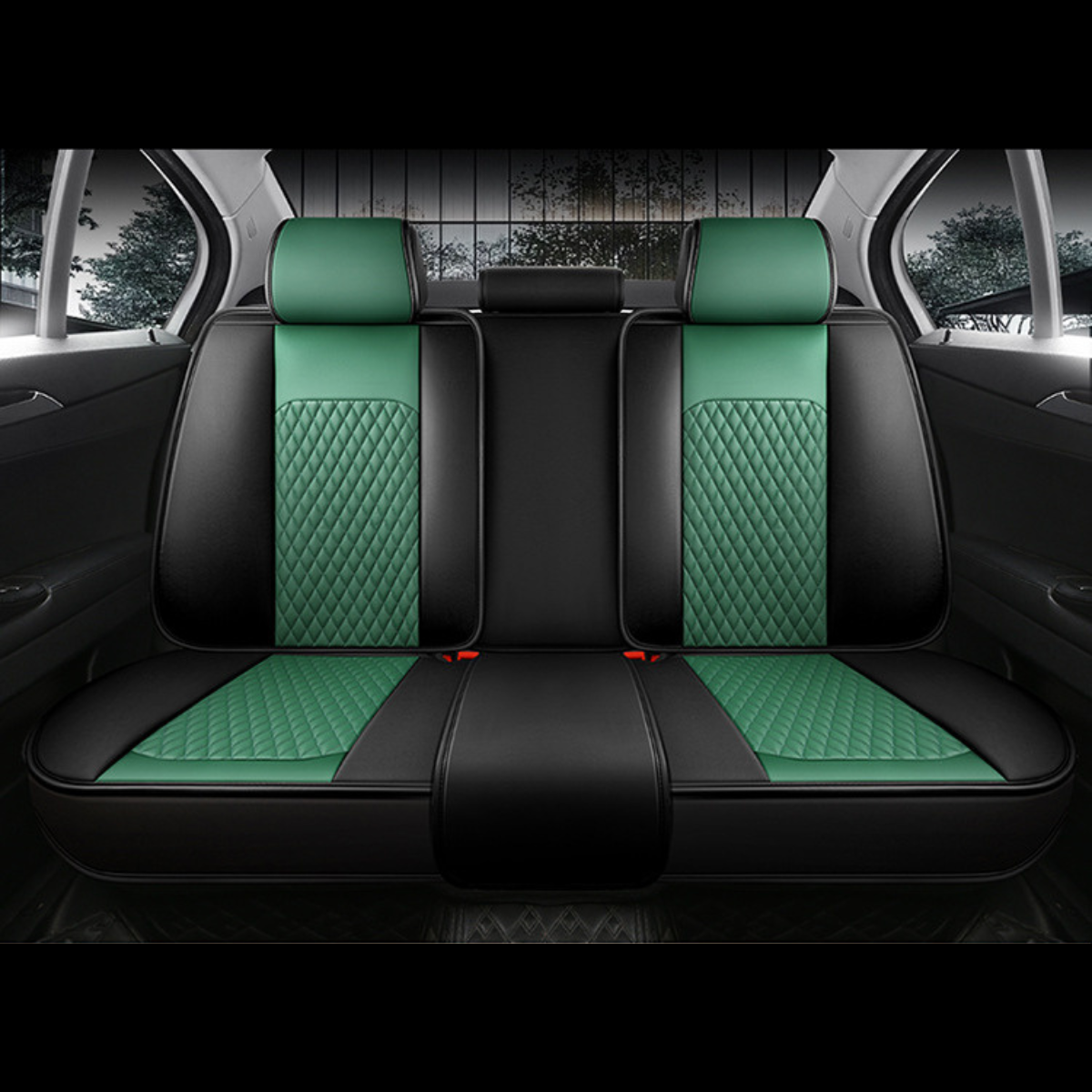 Green car seat clearance covers