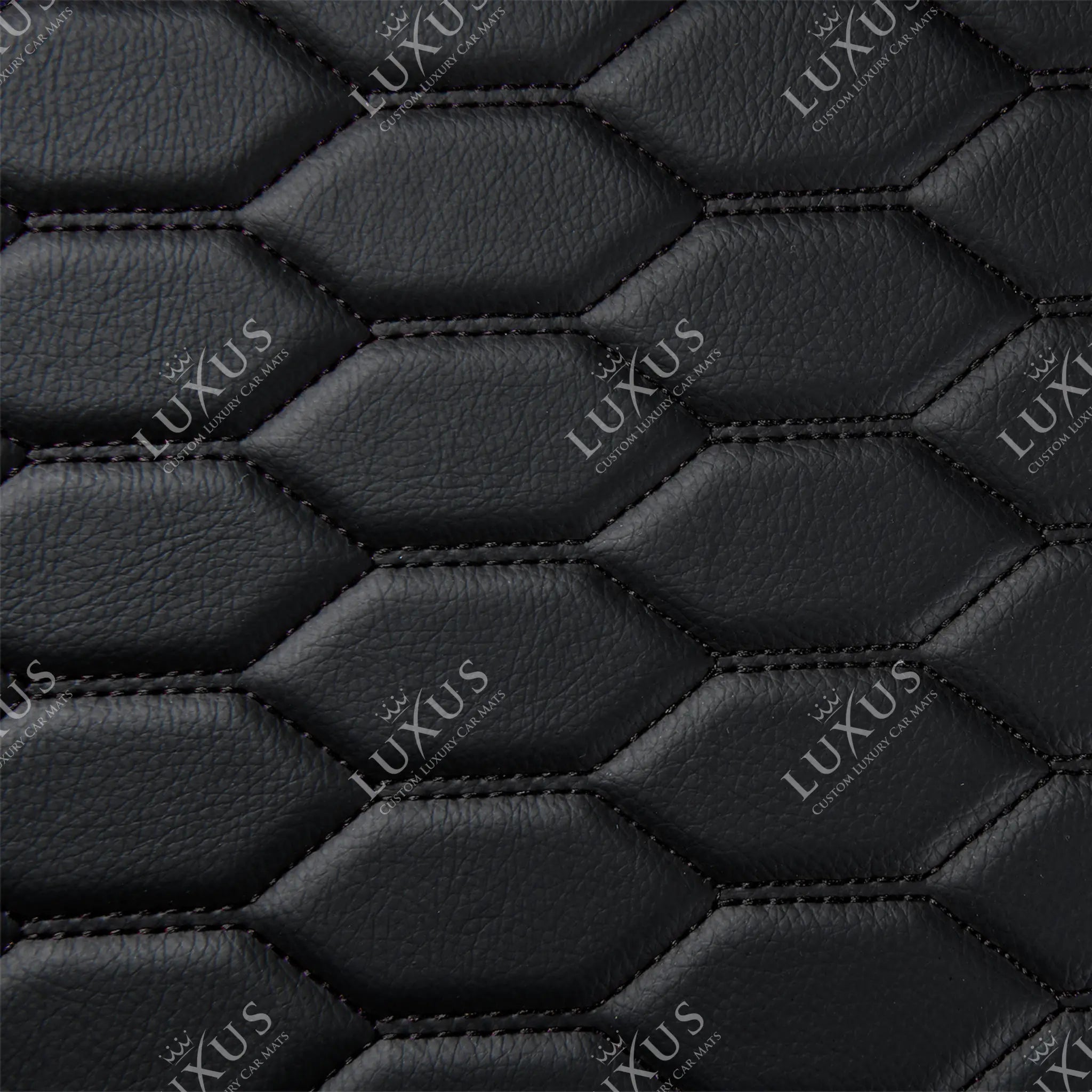 Sample | Honeycomb Series | Black & Black Stitching