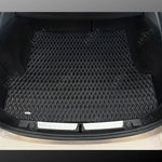 Black & White Stitching Twin-Diamond Luxury Boot/Trunk Mat