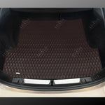 Dark Chocolate Brown Twin-Diamond Luxury Boot/Trunk Mat