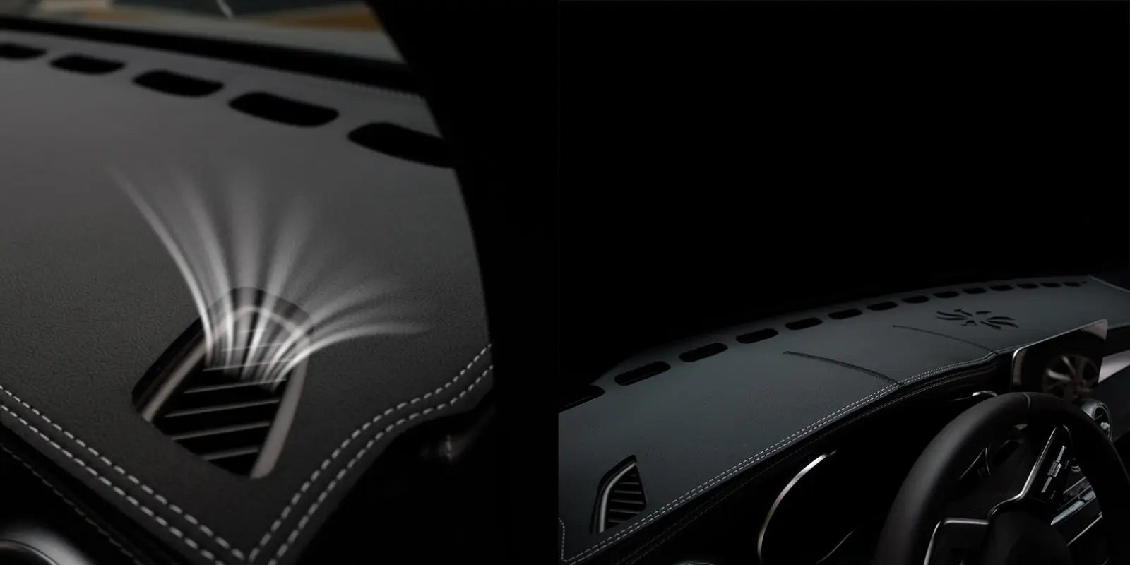 Black Car Dashboard Cover Mat Dash Pad Interior compatible for