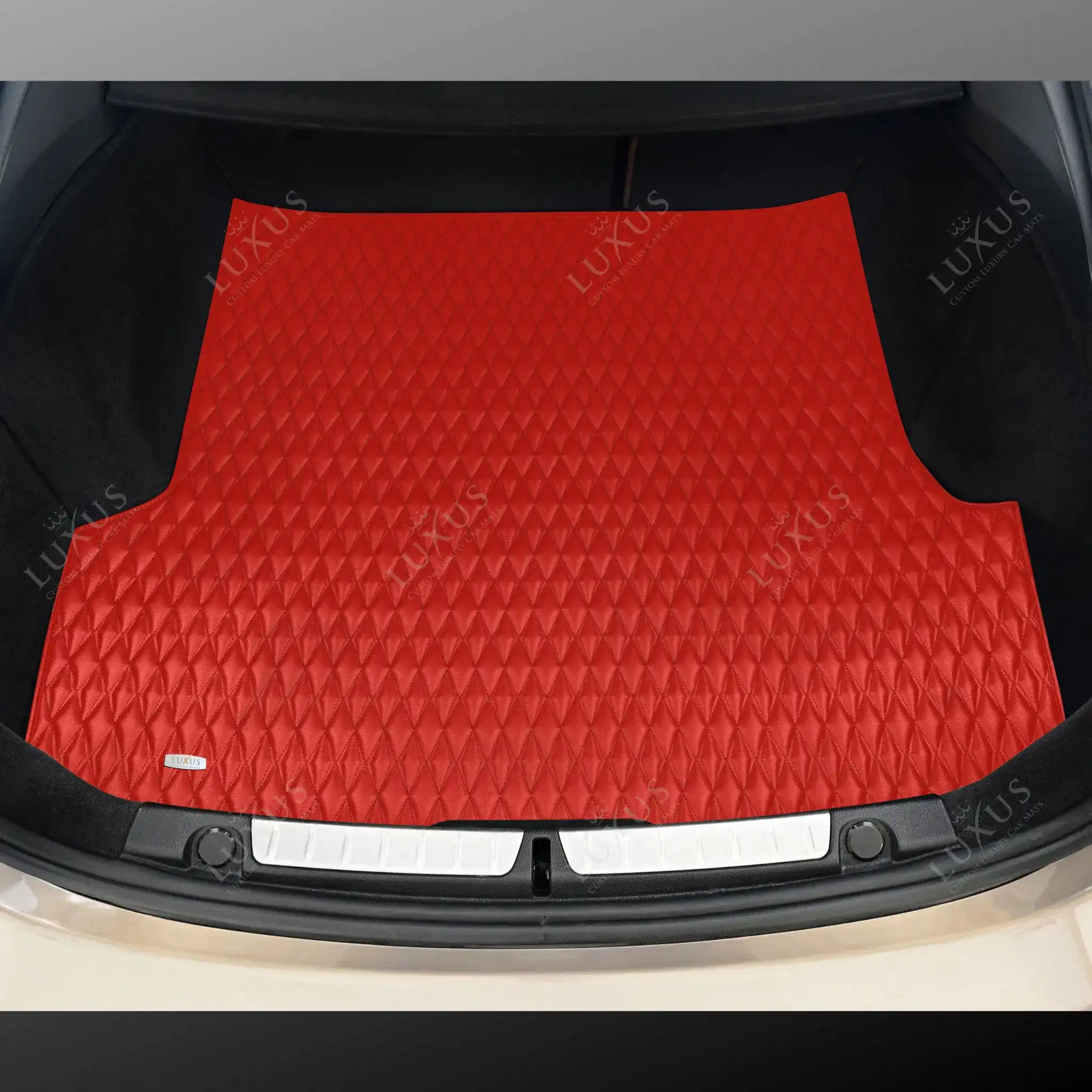 Ferrari Red Twin-Diamond Luxury Boot/Trunk Mat