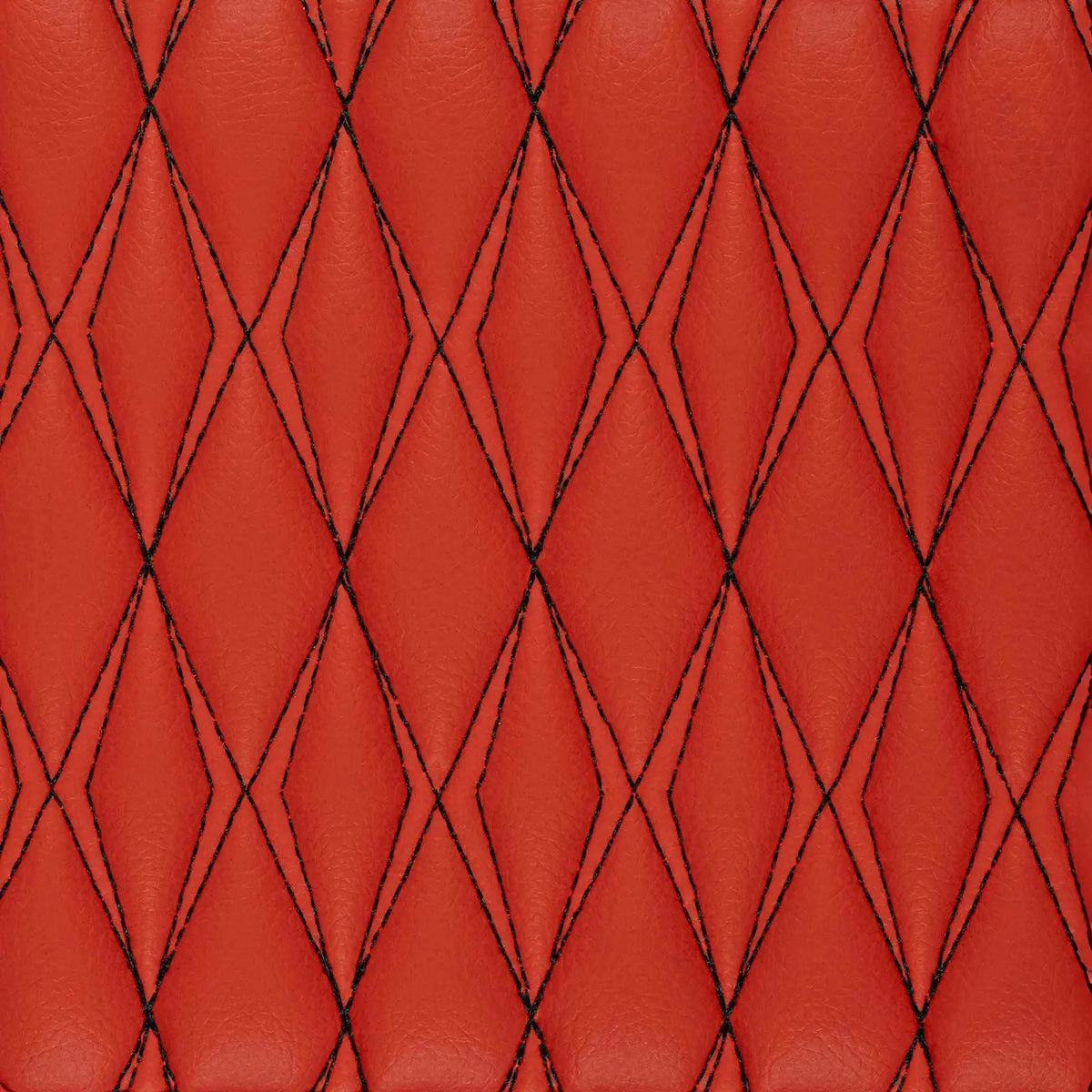 Sample | Twin-Diamond Series | Ferrari Red & Black Stitching