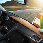 Hybrid Black & Pecan Brown Custom-Fit Premium Brushed Suede Dash Cover