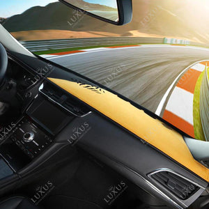 Hybrid Black & Mustard Yellow Custom-Fit Premium Brushed Suede Dash Cover