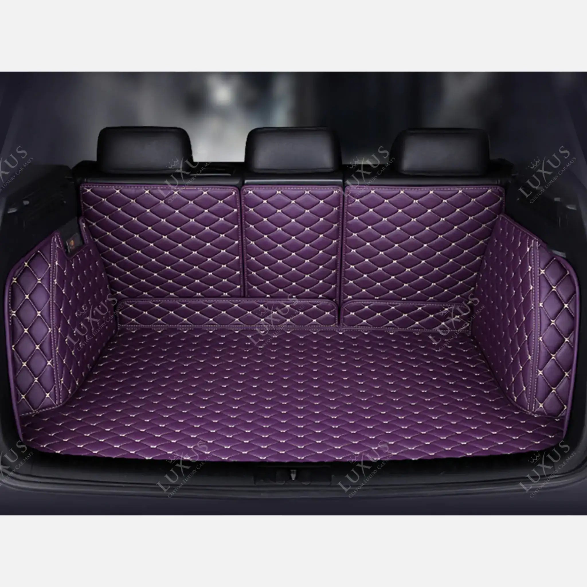 Luxus Car Mats™ - Lavendelpaars 3D Luxe lederen koffer-/koffermat