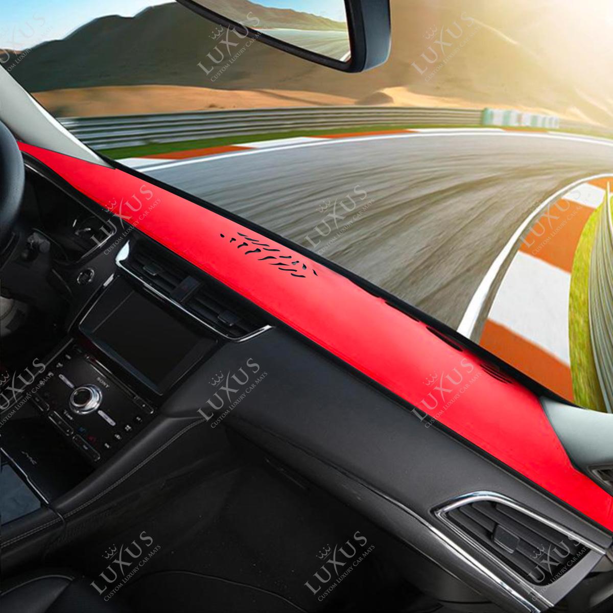 Ferrari Red Custom-Fit Premium Brushed Suede Dash Cover