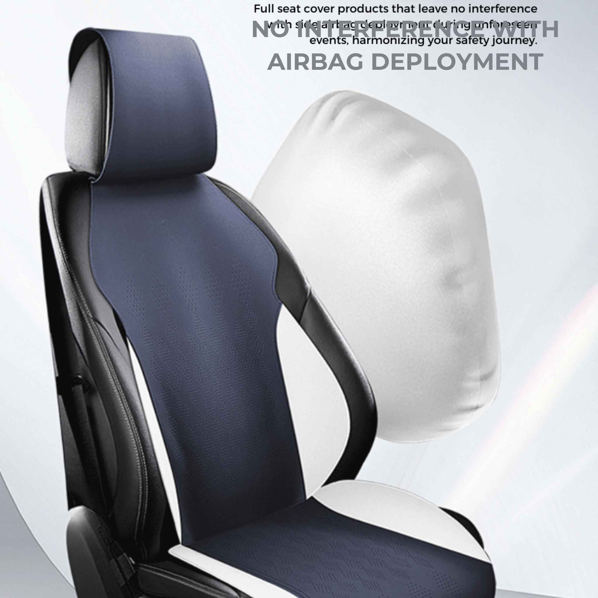 Minimalist Suede Seat Covers | Silver Gray