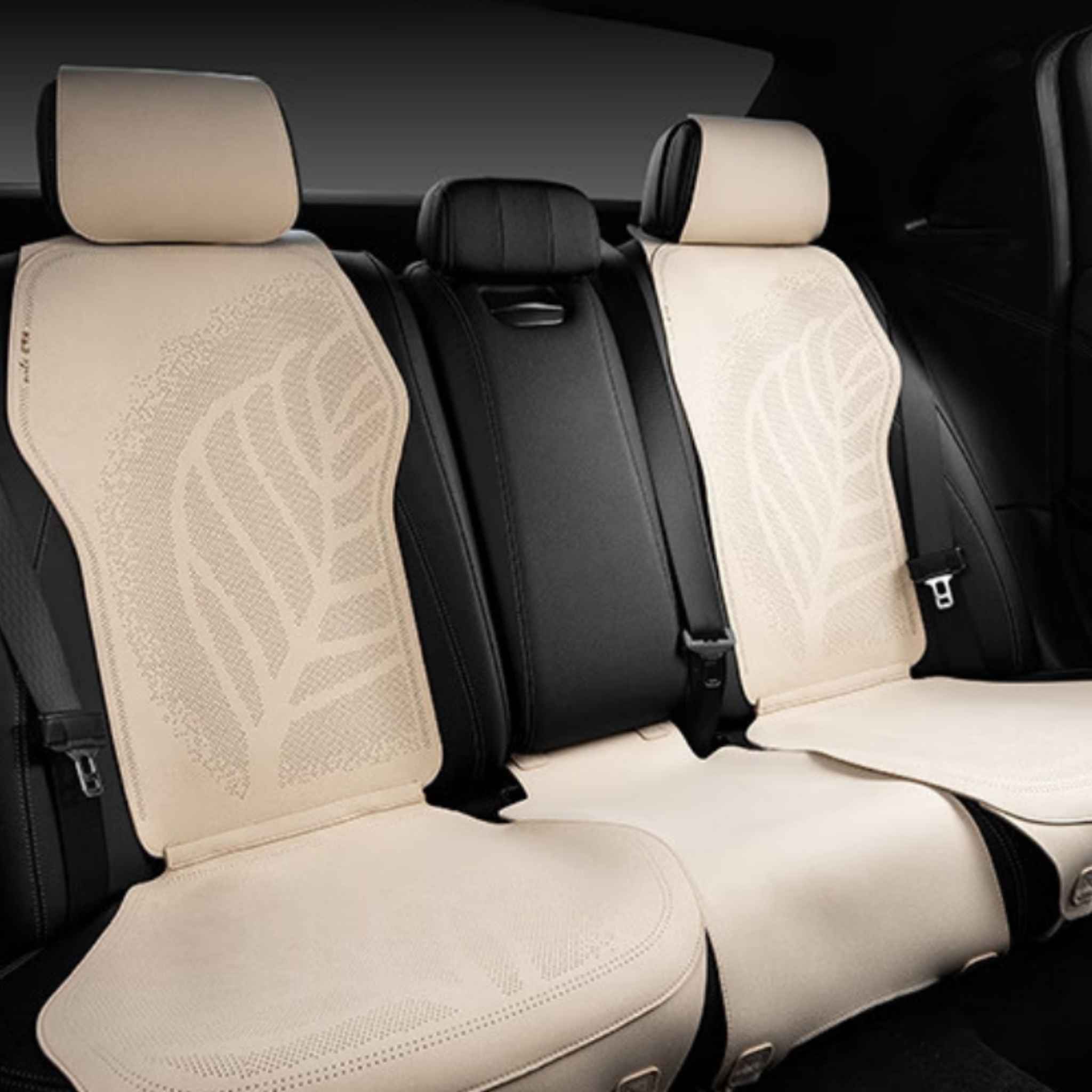 Minimalist Suede Seat Covers | Vanilla Beige