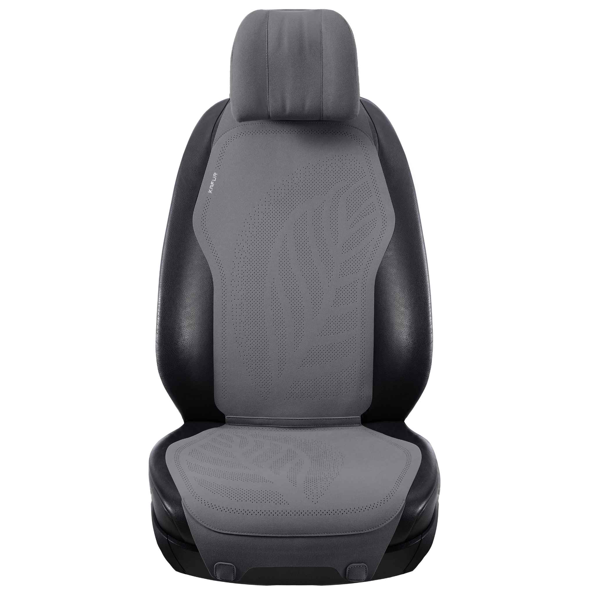 Minimalist Suede Seat Covers | Silver Gray