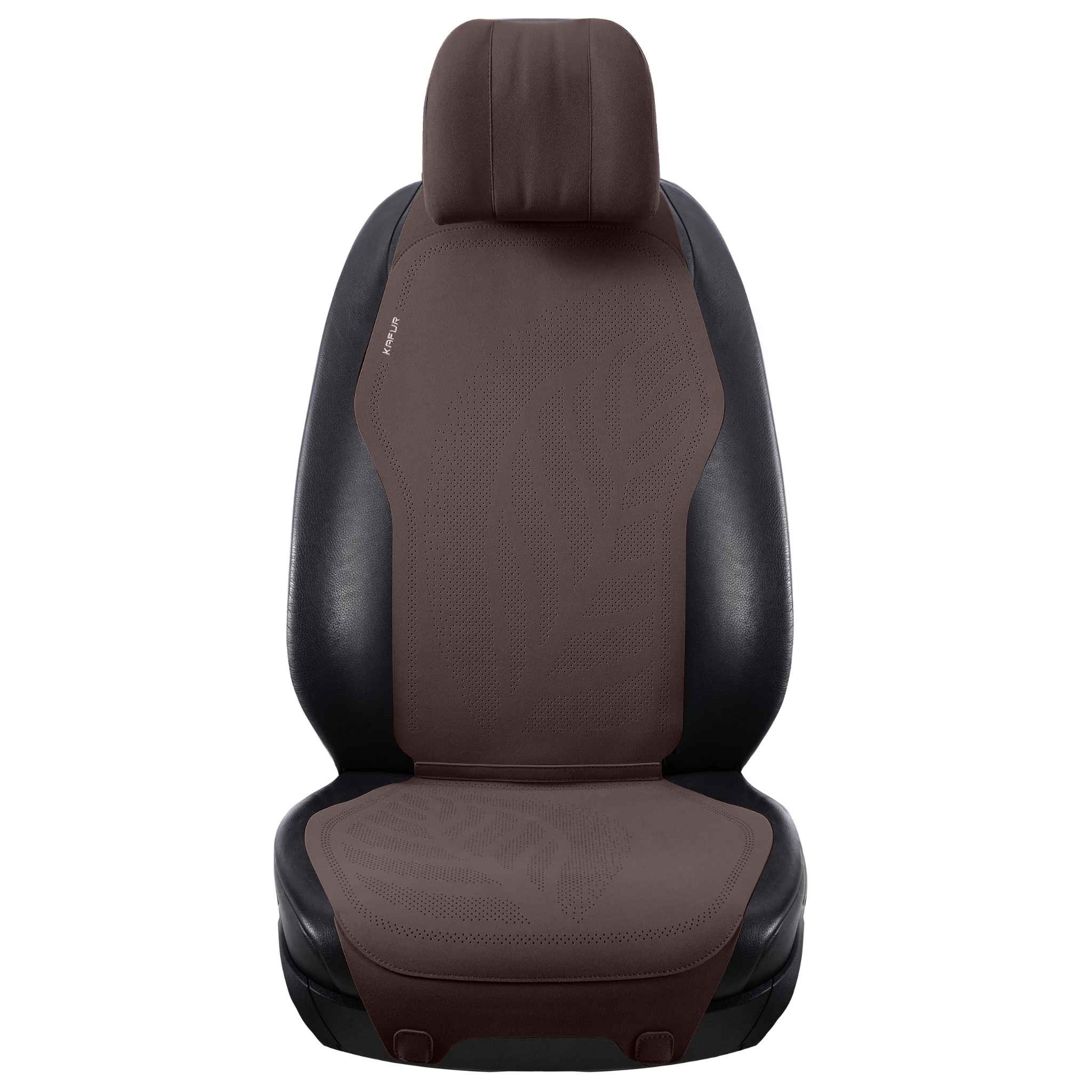 Minimalist Suede Seat Covers | Dark Brown