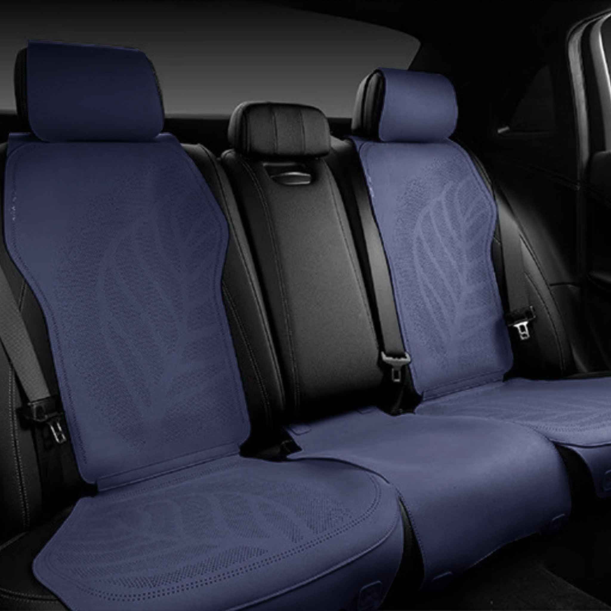 Minimalist Suede Seat Covers | Ocean Blue