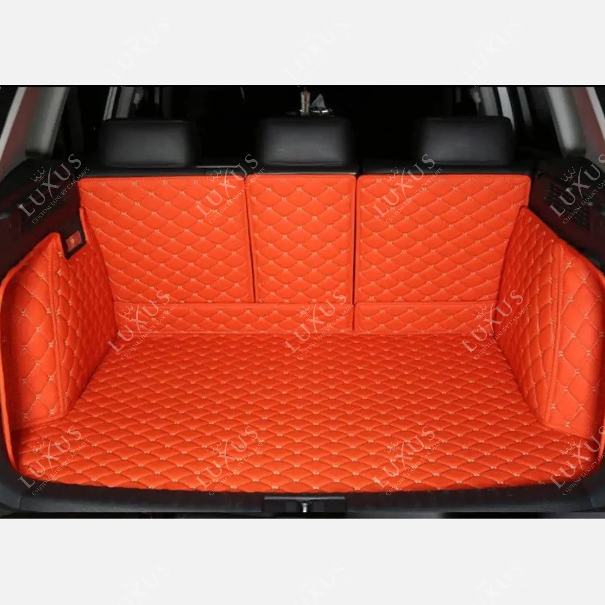 Luxus Car Mats™ - Tapete para maletero/maletero de cuero de lujo rojo Ferrari 3D